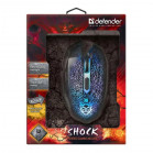 Мышь проводная игровая DEFENDER Shock GM-110L (Шок) оптика,6кнопок,800-3200dpi