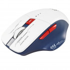 Мышь беспроводная игровая DEFENDER Tisa GM-126 (Тиса) бел+син,LED,7D,2.4+BT,1600dpi