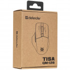 Мышь беспроводная игровая DEFENDER Tisa GM-126 (Тиса) бел+син,LED,7D,2.4+BT,1600dpi