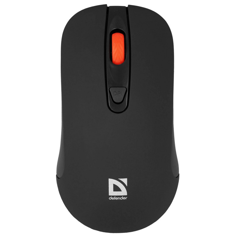 Мышь беспроводная оптическая DEFENDER Nexus MS-195 черный,4 кнопки,800-1600 dpi