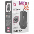 Мышь проводная оптическая DEFENDER  Optimum MB-270 PRO:черн,3кн,1200dpi,1.8м,тефл