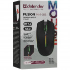 Мышь беспроводная оптическая DEFENDER Fusion MM-283 Чер,4кн,2.4G+BT,500мАч,радуж