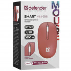 Мышь беспроводная оптическая DEFENDER  Smart MM-396 Крас,3к,2.4G+BT,500мАч,1600dpi 