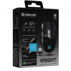 Мышь беспроводная игровая DEFENDER Knight GM-885 (Рыцарь) черн,8кнопок,3200dpi,400мАч