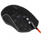 Мышь проводная игровая DEFENDER  Draglen GM-907 (Драглен) черн,радуж,6кн,7200dpi,+ковер