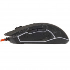 Мышь проводная игровая DEFENDER  Draglen GM-907 (Драглен) черн,радуж,6кн,7200dpi,+ковер