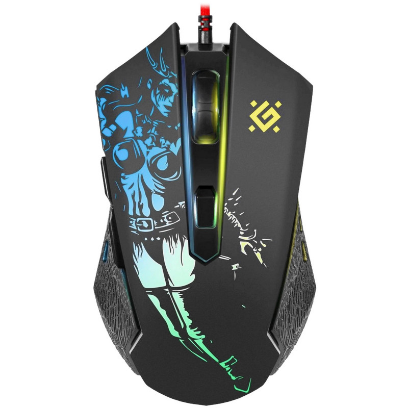 Мышь проводная игровая DEFENDER SinSister GM-933 черный,800-7200dpi,1.5м,+ковер
