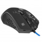 Мышь проводная игровая DEFENDER SinSister GM-933 черный,800-7200dpi,1.5м,+ковер