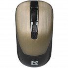 Мышь беспроводная оптическая DEFENDER  Wave MM-995 бронза,4D,800-1600dpi,бесшумн