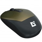 Мышь беспроводная оптическая DEFENDER  Wave MM-995 бронза,4D,800-1600dpi,бесшумн