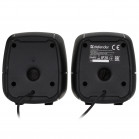 Система акустическая 2.0 DEFENDER J1 6Вт, подсветка, питание от USB 
