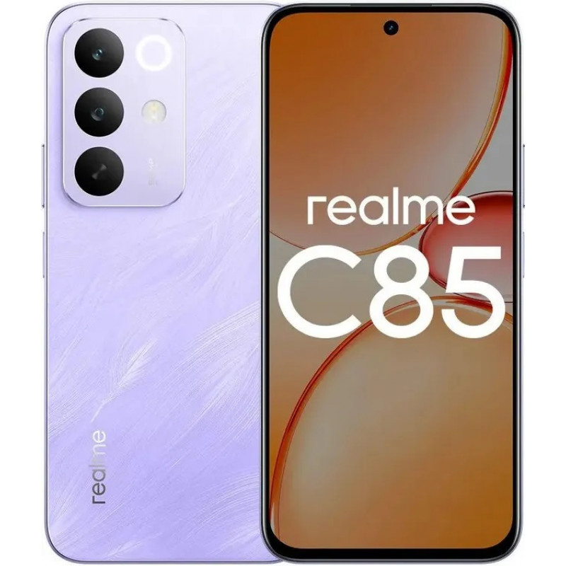 Смартфон Realme C85 4G RMX5566  6+128 GB Purple (фиолетовый)