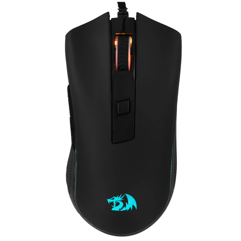 Мышь проводная игровая DEFENDER черн,RGB,6кн,12800dpi