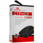 Мышь проводная игровая DEFENDER черн,RGB,6кн,12800dpi