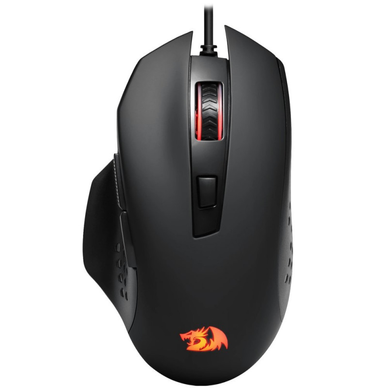 Мышь проводная игровая Redragon Gainer (Гейнер) черный,6 кнопок,3200dpi