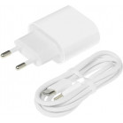 Адаптер сетевой DEFENDER UPA-121 20W, USB C,кабель Type-C,белый 