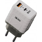Адаптер сетевой DEFENDER UPA-132 30W, USB A+C, белый 