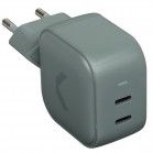 Сетевое зарядное устройство COMMO 45W Core Charger Dual USB-C GaN 45 Вт COMMO Gray