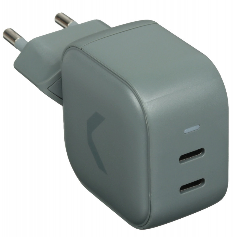 Сетевое зарядное устройство COMMO 45W Core Charger Dual USB-C GaN 45 Вт COMMO Gray