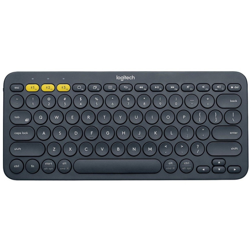 Клавиатура беспроводная Logitech K380 темно-серый (920-007584) заводская гравировка