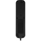 Удлинитель с заземлением DEFENDER M430 3.0 м, 4 розетки, черный 