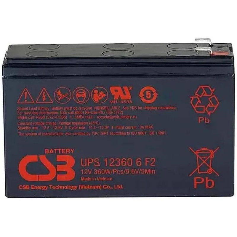 Аккумуляторная батарея CSB UPS 12360 6 F2