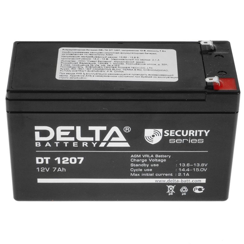 Аккумуляторная батарея DELTA DT 1207