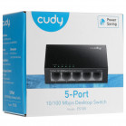 Коммутатор неуправляемый Cudy FS105, 5х10/100 Мбит/с, мет. корпус