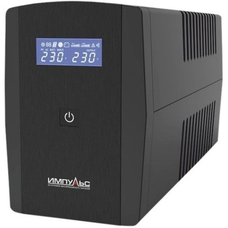 ИБП ИМПУЛЬС ЮНИОР СМАРТ 1500, 1500VA/900W, L-INT, A.SIN, LCD, USB, RJ45/11, SCHUKOx2