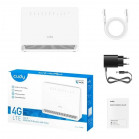 Маршрутизатор с LTE, Cudy LT400V N300, 1x WAN/LAN 10/100 Мбит/с., 3x LAN 10/100 Мбит/с, 1хRJ11, Nan