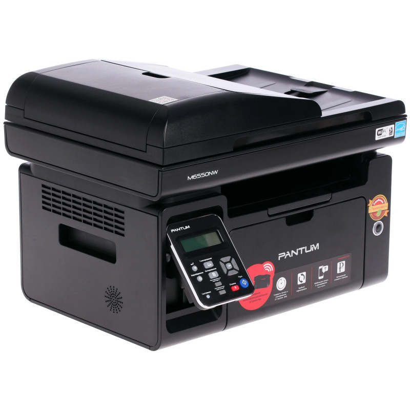 МФУ Pantum M6550NW А4, 22 ppm, 600 MHz, 1200x1200 dpi, 128 MB RAM, ADF35, paper tray 150 pages, USB,
