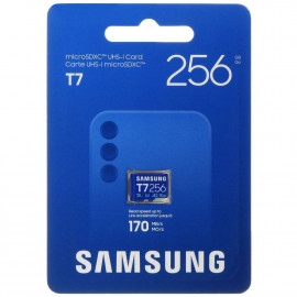 Карта памяти Samsung T7 microSDXC MB-MB256T/WW 256GB A2, UHS Class 3, Video Class 30