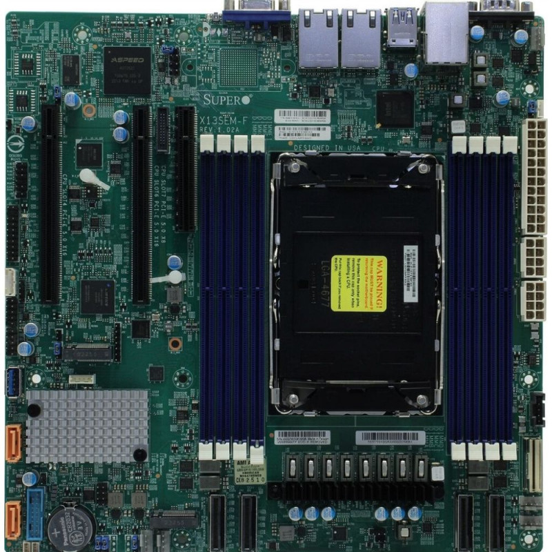 Материнская плата X13, Single Socket, Micro-ATX, с базовой конфигурацией