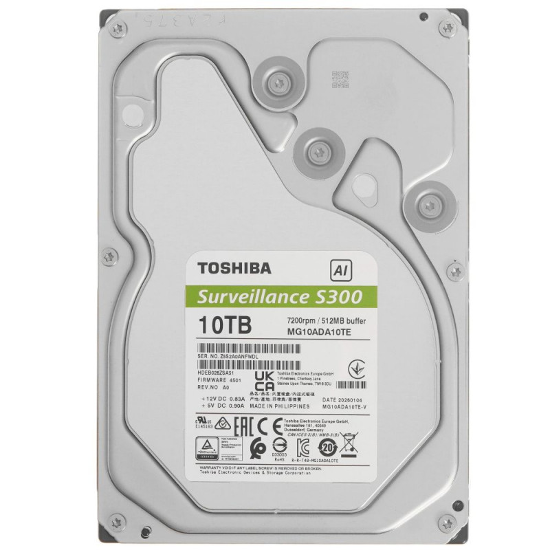 Жесткий диск Toshiba S300 AI 10TB 3.5