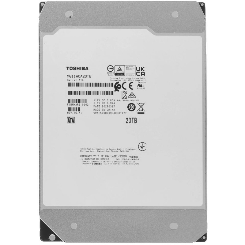 Жесткий диск серверный Toshiba MG 20TB 3.5
