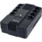 ИБП ИМПУЛЬС МАСТЕР 800, 800VA/480W, L-INT, A.SIN, LED, USB, RJ45/11, SCHUKOx8
