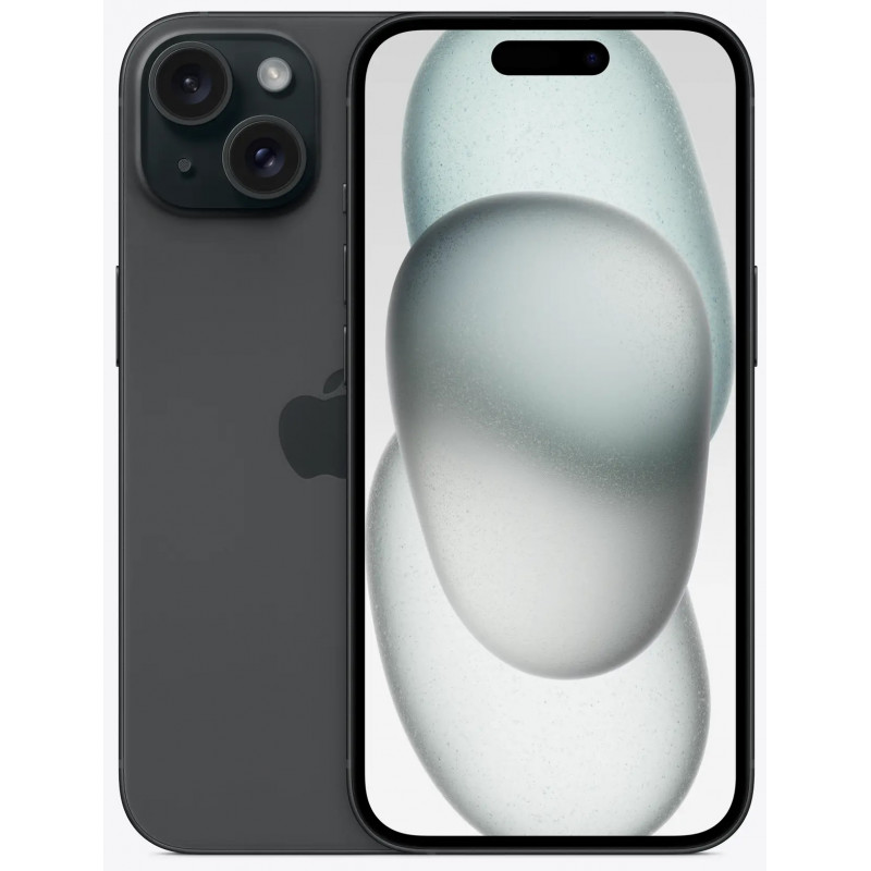 Смартфон Apple iPhone 15 128Gb Black A3090  MTP03HN/A (Sim+eSim) 195949035937