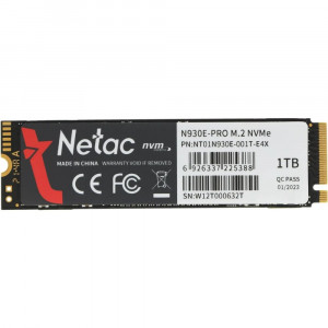  Netac SSD 1TB NT01N930E001TE4X Pro PCIe 3 x4 M2 2280 NVMe 3D NAND