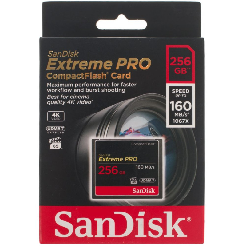 Карта памяти SanDisk SanDisk Extreme Pro CF (Compact Flash) SDCFXPS-256G-X46 256GB UDMA 7, VPG 65