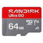 Карта памяти SanDisk Ultra GO microSDXC SDSQUGN-064G-GN6MN 64GB A1, UHS Class 1, Video Class 10