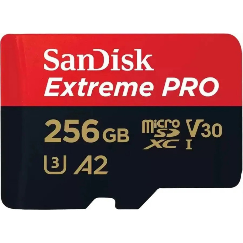 Карта памяти SanDisk Extreme Pro MicroSDXC SDSQXCD-256G-GN6MA 256GB A2 V30 U3 C10