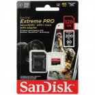 Карта памяти SanDisk Extreme Pro microSDXC SDSQXCJ-128G-GS6MA 128GB A2, UHS Class 1, Video Class 30