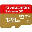 Карта памяти SanDisk Extreme Go microSDXC SDSQXGN-128G-GN6MN 128GB A2, UHS Class 3, Video Class 30