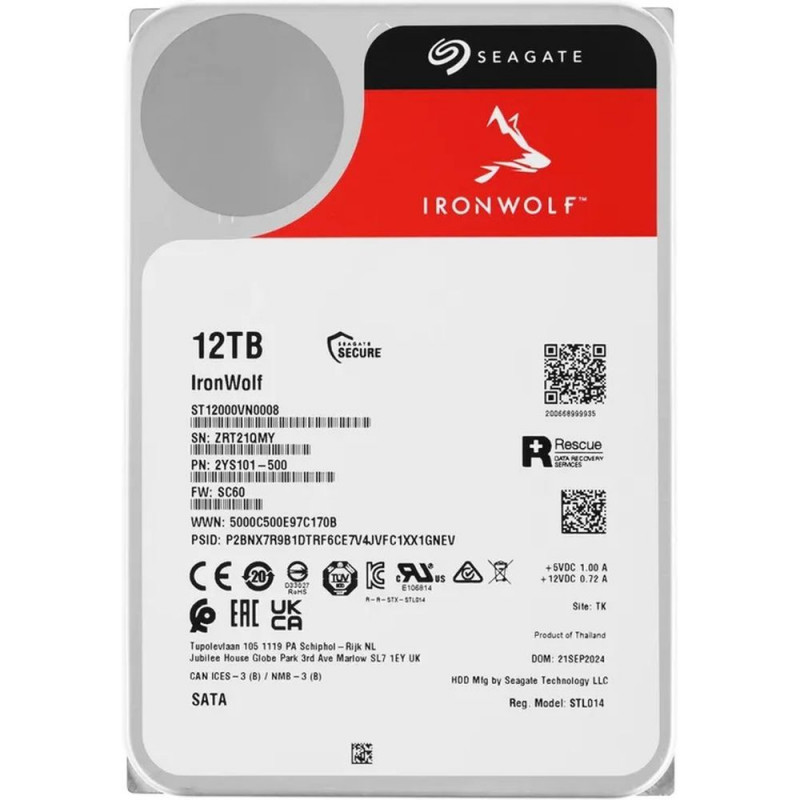 Жесткий диск Seagate IronWolf 12TB 3.5