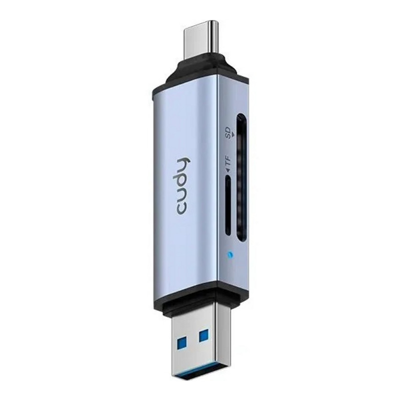 Картридер USB 3.0 Cudy UH200, SD, TF, USB-A 3.0 + USB-C 3.1