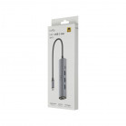 Концентратор USB Type-C Cudy UH605, 1x10/100/1000 Мбит/с, 3хUSB-A 3.2, питание Type-C, без БП