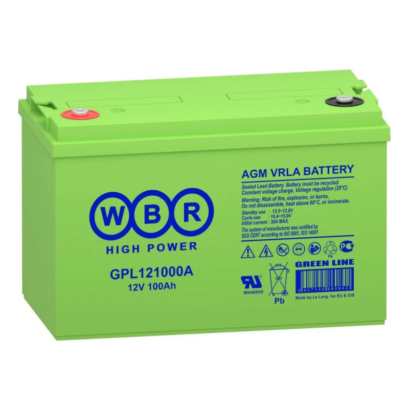 Аккумуляторная батарея WBR GPL 121000A