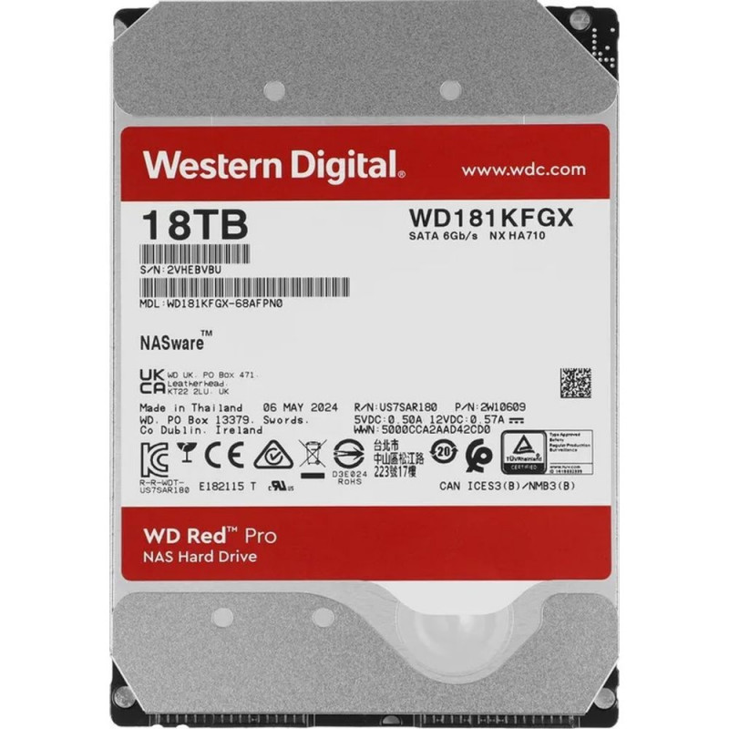 Жесткий диск WD Red Pro 18TB 3.5