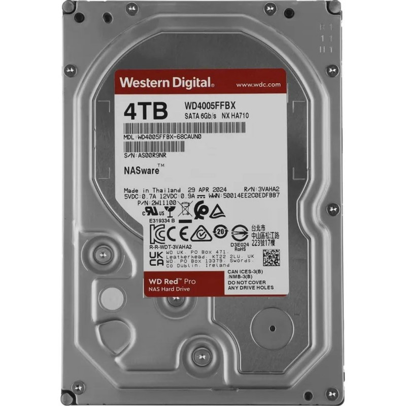 Жесткий диск WD Red Pro 4TB 3.5