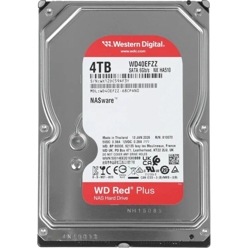 Жесткий диск WD Red Plus 4TB 3.5